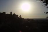 La Basilica di San Barnaba vista da Piazzale degli eroi al tramonto