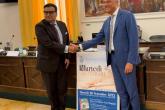 Khaled A-Zekriya  -Ambasciatore Afghanistan e il Sindaco Stefano Cecchi 